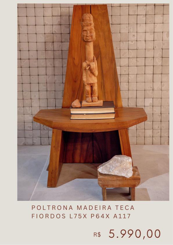 Poltrona Teca Fiordos