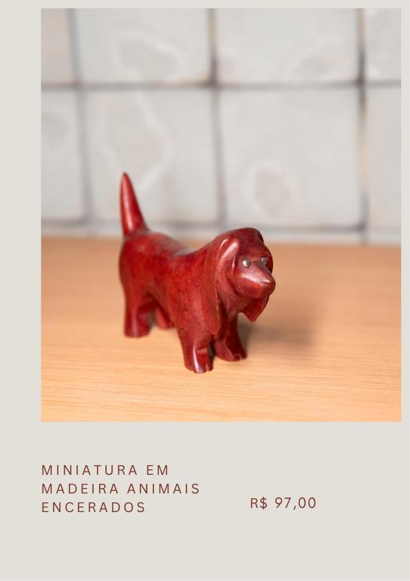 Miniatura de animal em madeira 03