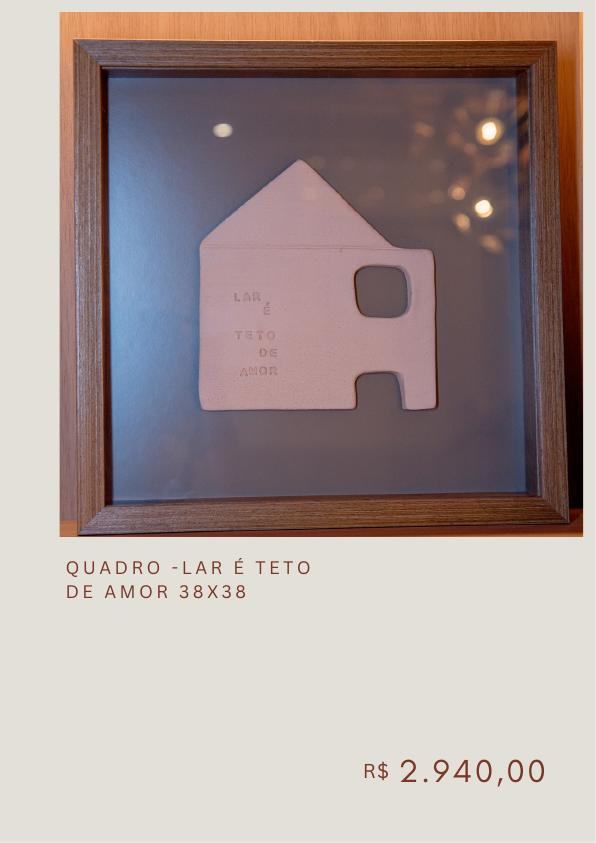 Quadro Lar é Teto de Amor
